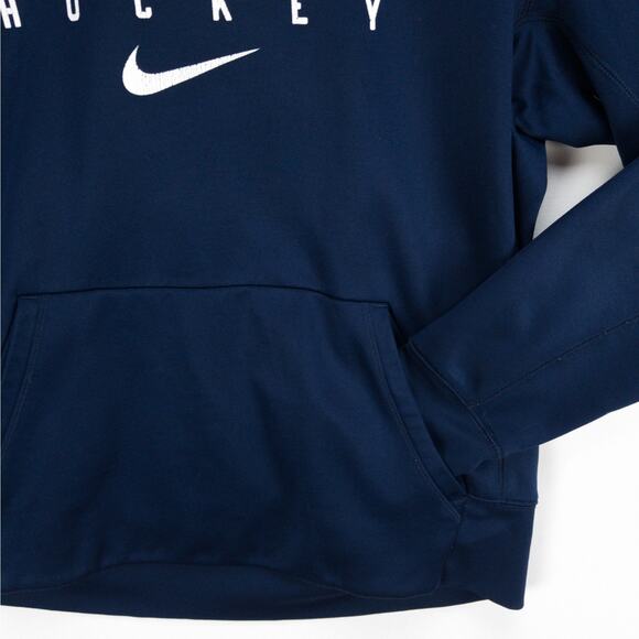 Penn State Nike Dri-FIT Therma Hoodie Men’s Medium Navy Hockey Pullover Training - Picture 4 of 11